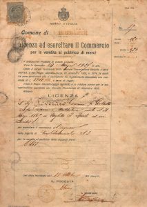 LICENZA ROVERARO 1927